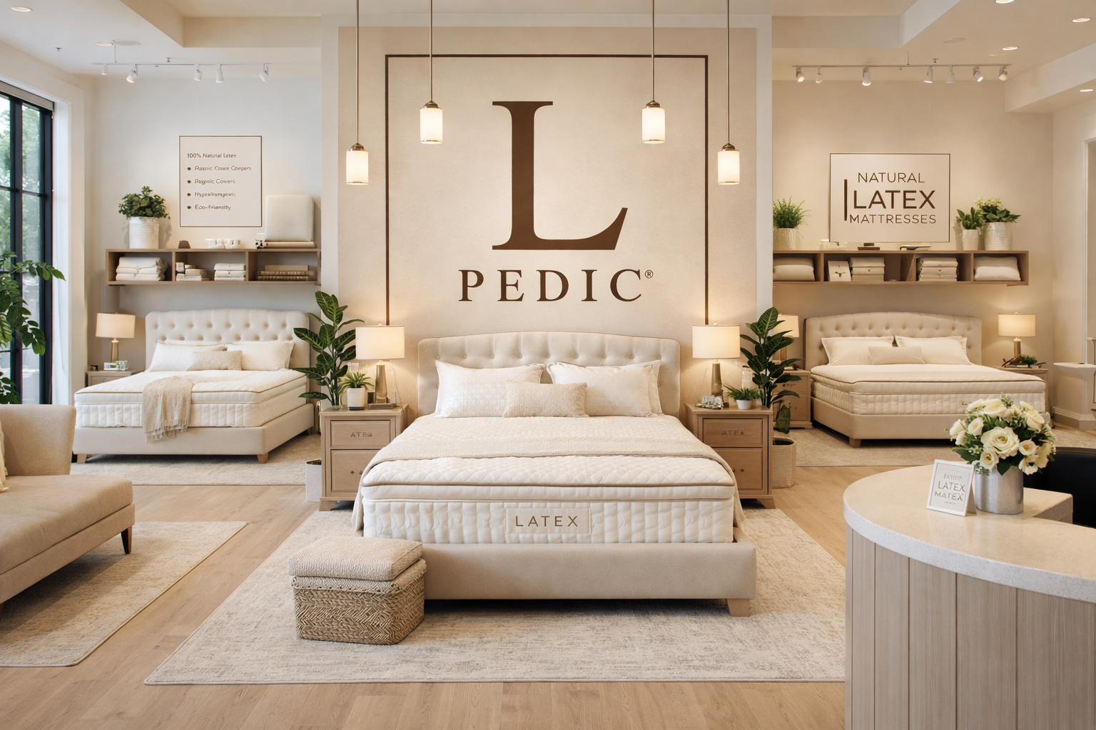 Los Angeles L PEDIC natural latex mattress store